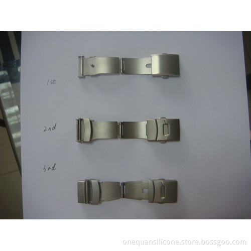 factory wholesale stainless steel buckles for bracelets with QR code